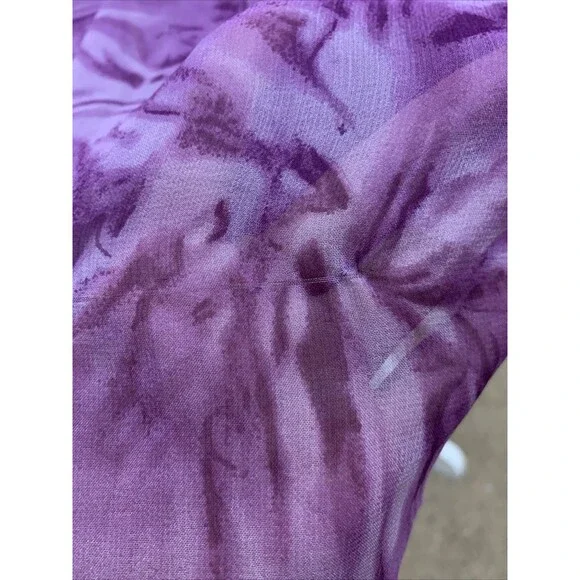 VtG Jonathan Martin 100% Silk Dress Y2K Fairy Babydoll Purple Sheer Sz 6 NWT - Picture 14 of 16